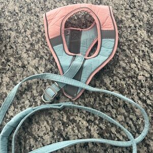 Pink and Blue XL Cat (Or Small Dog) Harness with Leash- Never Used